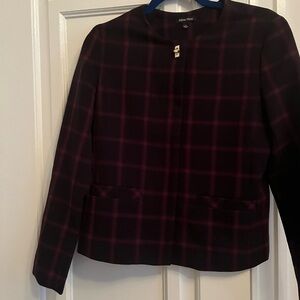 Elegant Plaid Women's Blazer